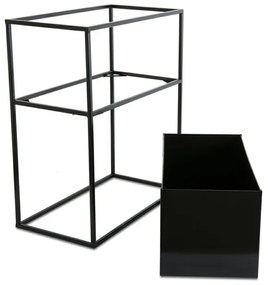 Suport pentru flori 50x44 cm negru