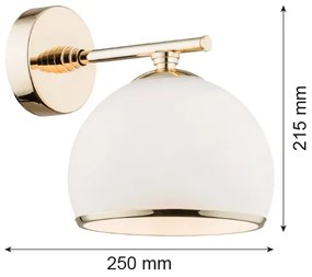 Aplică Argon 4255 MARBELLA 1xE27/15W/230V alamă