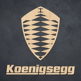 DUBLEZ | Logo și inscripție 3D din lemn - Koenigsegg