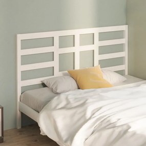818136 vidaXL Tăblie de pat, alb, 141x4x104 cm, lemn masiv de pin