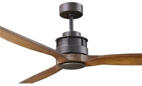 Ventilator de tavan Lucci air 210507 AIRFUSION AKMANI paulovnia/negru + telecomandă