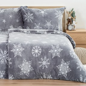 Lenjerie de pat din microflanel 4Home Silent Snowfall, 160 x 200 cm, 70 x 80 cm