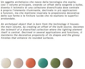Lustra cu 5 pendule design italian realizat manual din ceramica BERIMBAU Mix