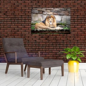 Tablou cu leu (90x60 cm)