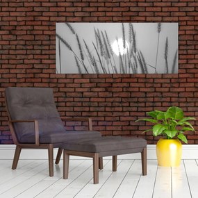 Tablou - Pajiște la apus (120x50 cm)