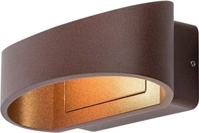 Aplica LED perete exterior IP54 Gerla maro