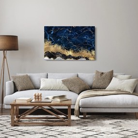Tablou - Marmură albastru închis (90x60 cm)