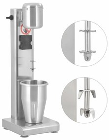vidaXL Mixer de milkshake, 1 l, oțel inoxidabil