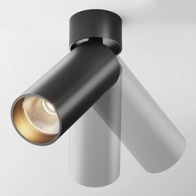 Spot aplicat modern negru cu led din aluminiu Maytoni Focus Led