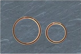 Clapeta de actionare Geberit Sigma21 ardezie mustang cu inel rose gold