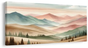Tablou peisaj pastelat liniștit