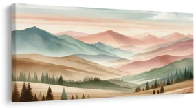 Tablou peisaj pastelat liniștit
