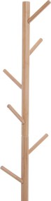 Cuier Dulap pantofi cu 6 Agatatoare in Bambù, Alb, 40x30x180cm HOMCOM | Aosom Romania