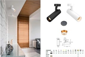 Spot LED aplicat directionabil SHINEMAKER alb