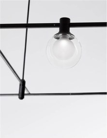 Accesoriu, Corp de iluminat pentru sistemul magnetic PUZZLE si GRAMMI, Minimal negru