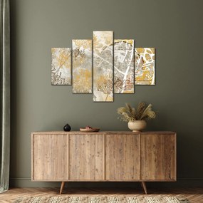 Tablou - Vintage perete cu flori (150x105 cm)