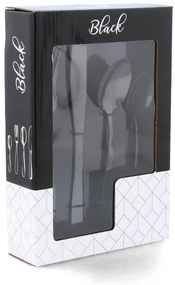 ShopJK SET DE TACIMURI INOX PENTRU 6 PERSOANE - NEGRU