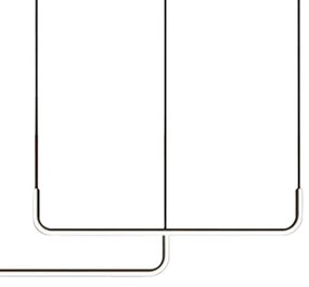 Lustră LED pe cablu HORIZONT 2xLED/11W/230V negru