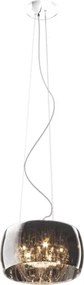 Sticlă de schimb universală CRYSTAL, JEWEL G9, Ø 40 cm, gri fumuriu