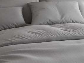 Lenjerie de pat din crepon DENYX BLEND gri, fermoar Dimensiune lenjerie de pat: 70 x 90 cm | 140 x 220 cm