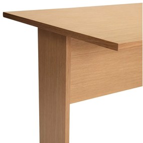 Birou cu blat cu aspect de lemn de stejar 70x140 cm Forma – Hübsch