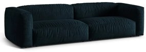 Canapea modulară albastru-închis cu tapițerie din catifea 320 cm Martina – Micadoni