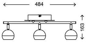 Briloner 2040-032 - Spot LED RGB dimabil 3xLED/3,3W/230V cu DO