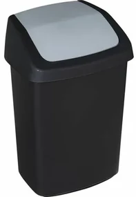 Coș de gunoi Curver Swing 10 L,  negru, 10 l