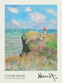 Reproducere Cliff Walk at Pourville (1882), Claude Monet