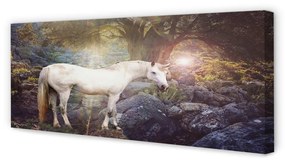 Tablouri canvas Unicorn în pădure