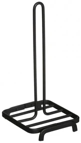Suport rola hartie Black Atom, aluminiu, 16.4x15xH32 cm
