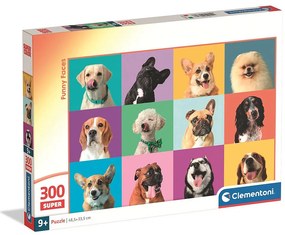 Animale Funny Faces Puzzle Clementoni de 300 de piese
