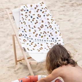 Prosop de baie copii Leopard beige