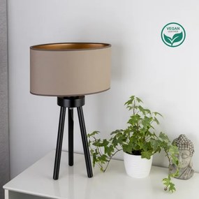 Lampă de masă OVAL Duolla VEGAN 1xE27/15W/230V d. 30 cm bej