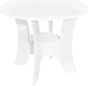 Masuta cafea Roma rotunda, MDF Alb, 68 x 54 cm
