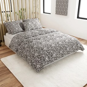 Lenjerie de pat din polibumbac ORIENT POLY gri Dimensiune lenjerie de pat: 70 x 90 cm | 140 x 220 cm