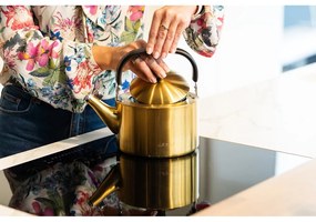 Ceainic auriu din oțel inoxidabil 1,5 l Diamante – Vialli Design