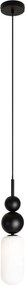 MAXLIGHT P0641 - Lustru suspendat pe cablu NOVA 1xG9/12W/230V Ø 12 cm negru