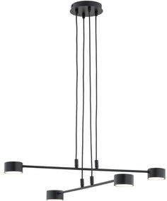 Lustra suspendata design modern minimalist Modus 4L negru