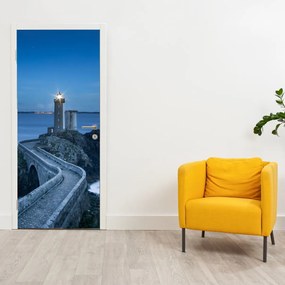 Fototapet pentru ușă - Farul și marea (95x205cm)