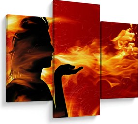 Tablou femeii în foc (90x60 cm)