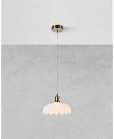 Lustră pe cablu Markslöjd 108857 KURAGE 1xE27/40W/230V alamă/alb