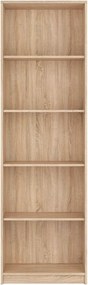 Biblioteca NEPO PLUS, stejar sonoma, PAL, 60x34x197 cm