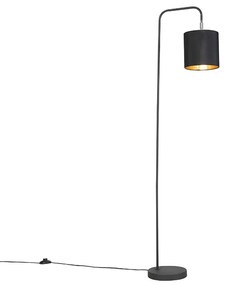 Lampă de podea inteligentă neagră cu sursă de lumină WiFi A60 - Lofty