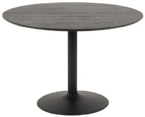 Masa dining rotunda 110 cm negru Ibiza