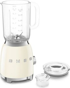 Blender Smeg BLF03CREU, 800 W, 1,5 l, 18 000 rpm, 4 programe, 4 viteze + Impusl, Otel inoxidabil, Crem