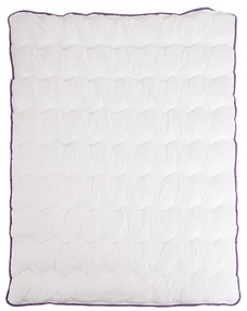 Patura pentru tot anul matlasata BELLA LAVENDER 140x200 cm, alba