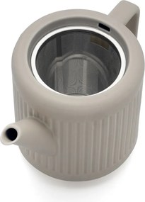 Ceainic gri cu filtru din porțelan 1,2 l Skagen – Bredemeijer