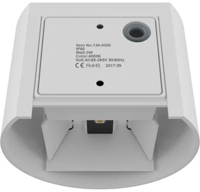 APLED - LED Aplică perete exterior OVAL 2xLED/3W/230V IP65