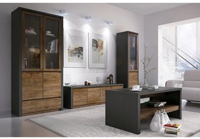 Comodă Miranda (gri + stejar lefkas) . 1064013
